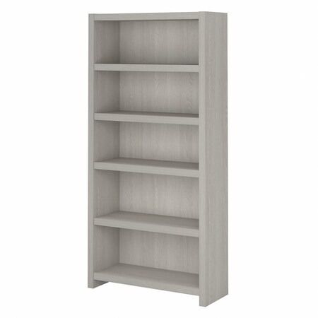 Kathy Ireland Office kathy ireland® Echo 5 Shelf Bookcase in Gray Sand KI60204-03
